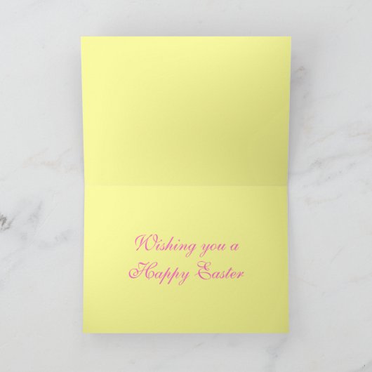 Osterwünsche Feiertagskarte (Innenseite)