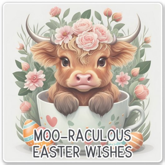 Osterwünsche - Osteraufkleber Aufkleber (Vorderseite)