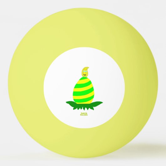 Osterwünsche Pong-Ball Tischtennisball (Vorderseite)