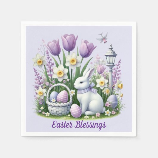 Osterwünsche Serviette (Vorderseite)