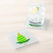 Osterwünscht Glass-Untersetzer Glasuntersetzer (Schrägansicht)