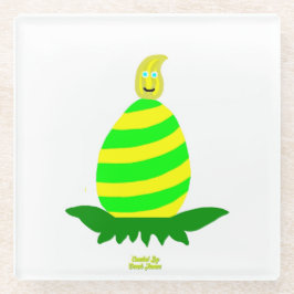 Osterwünscht Glass-Untersetzer Glasuntersetzer