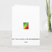 Osterwurzelkarte Feiertagskarte (Rückseite)