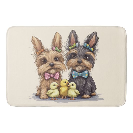 OsterYorkshire Terrier Dogs Badematte (Vorderseite)