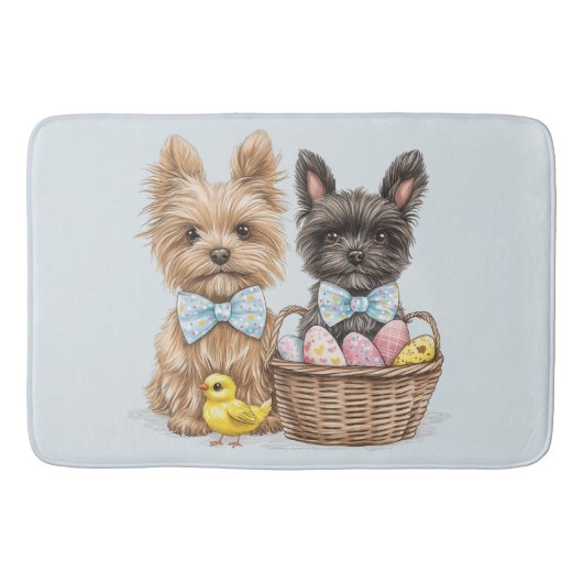 OsterYorkshire Terrier Dogs Badematte (Vorderseite)