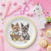 OsterYorkshire Terrier Dogs Pappteller (Party)