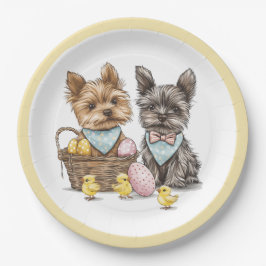 OsterYorkshire Terrier Dogs Pappteller