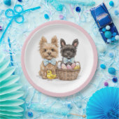 OsterYorkshire Terrier Dogs Pappteller (Party)