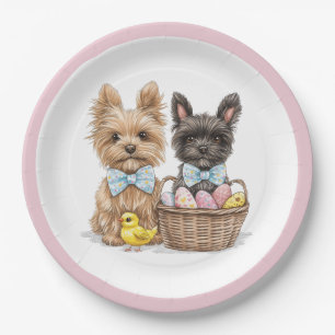 OsterYorkshire Terrier Dogs Pappteller