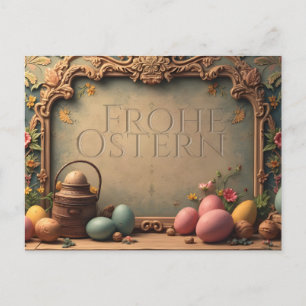 Osterzauber im Vintage-Stil mit festlichen florale Feiertagspostkarte