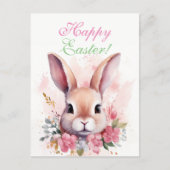 Osterzauberhafte Pink Niedliche Sonne Postkarte (Vorderseite)