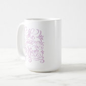 Osterzeit hat er Christlichen Script-Lavender Kaffeetasse (Vorderseite Links)
