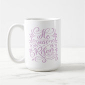 Osterzeit hat er Christlichen Script-Lavender Kaffeetasse (Links)
