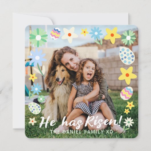 Osterzeit ist er aufgetaucht einladung (Vorderseite)