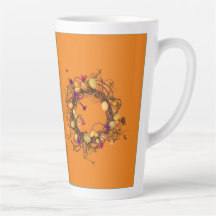 Osterzeit mit großer Latte-Tasse