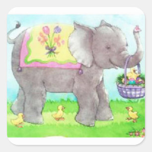 Osterzeit! Quadratischer Aufkleber