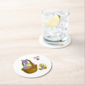 Osterzeit Runder Pappuntersetzer (Vor Ort)