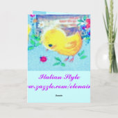 Osterzeitkarte Feiertagskarte (Rückseite)