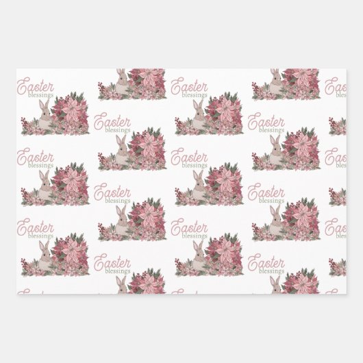 Osterzellenwaschpapierblätter Geschenkpapier Set (Vorderseite)