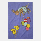 Osterzgebrannte Hühner - Darstellung Küchentuch (Vertikal)