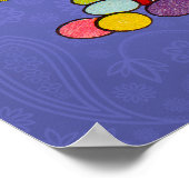 Osterzgebrannte Hühner - Darstellung Poster (Ecke)