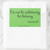 Osterzitate Rechteckiger Aufkleber (Tasche)