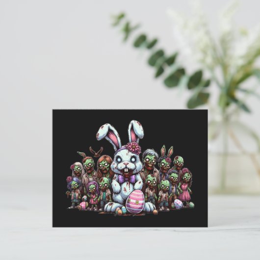 Osterzombies Postkarte (Stehend Vorderseite)