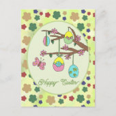 Osterzweig postkarte (Vorderseite)