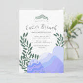 Osterzweig und Ostereierjagd Save The Date (Stehend Vorderseite)