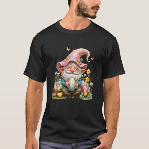 Osterzwerg mit Eiern Blumen Ostereiersuche T-Shirt