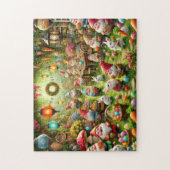 Osterzwerge Fröhliche Frühlingsgartenparty Puzzle (Vertikal)