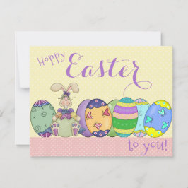 Osterzwiebel und -farben für Kinder Feiertagskarte