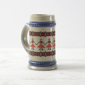 Osteuropa Muster, Traditionelles Volk, Folklore Bierglas (Vorderseite Links)