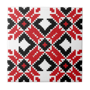 Osteuropa Muster, Traditionelles Volk, Folklore Fliese