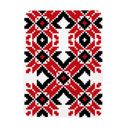 Osteuropa Muster, Traditionelles Volk, Folklore Magnet (Vertikal)
