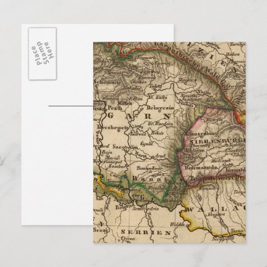 Osteuropa Postkarte (Vorne/Hinten)