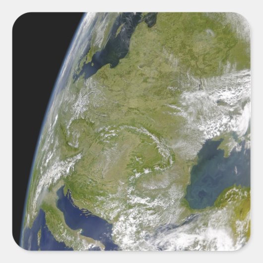 Osteuropa Quadratischer Aufkleber (Vorderseite)