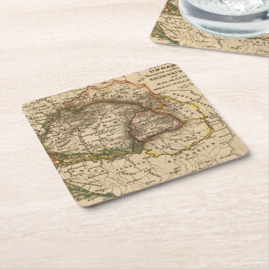 Osteuropa Rechteckiger Pappuntersetzer (angewinkelt)