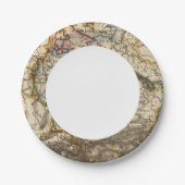 osteuropäische Karte Pappteller (Vorderseite)