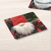 Osteuropäische Weihnachts-Gnome-Untersetzer Rechteckiger Pappuntersetzer (angewinkelt)