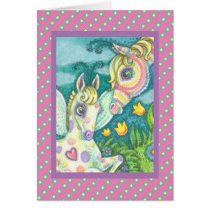 OSTFAIRE, BABY PONY GREETING NOTE CARD Verse