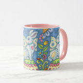 OSTFAIRE, RABBIT-TASSE Combo Pink *Anpassen Tasse (VorderseiteRechts)