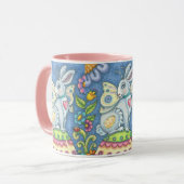 OSTFAIRE, RABBIT-TASSE Combo Pink *Anpassen Tasse (Vorderseite Links)