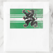 Ostflandern Rechteckiger Aufkleber (Tasche)