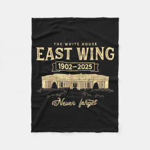Ostflügel 1902 2025 Niemals vergessen Retro Fleecedecke