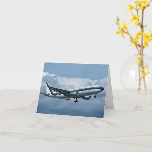 OSTFLUGGESELLSCHAFTEN Airbus A300 Karte (Gelbe Blume)