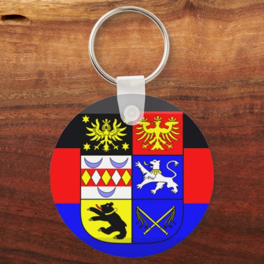 Ostfriesland Flag Gem Schlüsselanhänger (Vorderseite)