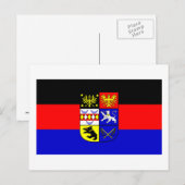 Ostfriesland-Flagge Postkarte (Vorne/Hinten)
