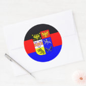 Ostfriesland, Flagge Runder Aufkleber (Umschlag)