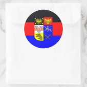 Ostfriesland, Flagge Runder Aufkleber (Tasche)